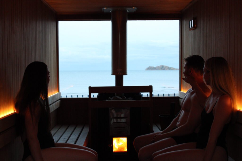 Sea View from the Sauna at Restore Wellness